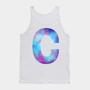 Letter C galaxy Tank Top